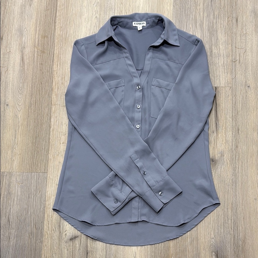 Express Button-Up Blouse
